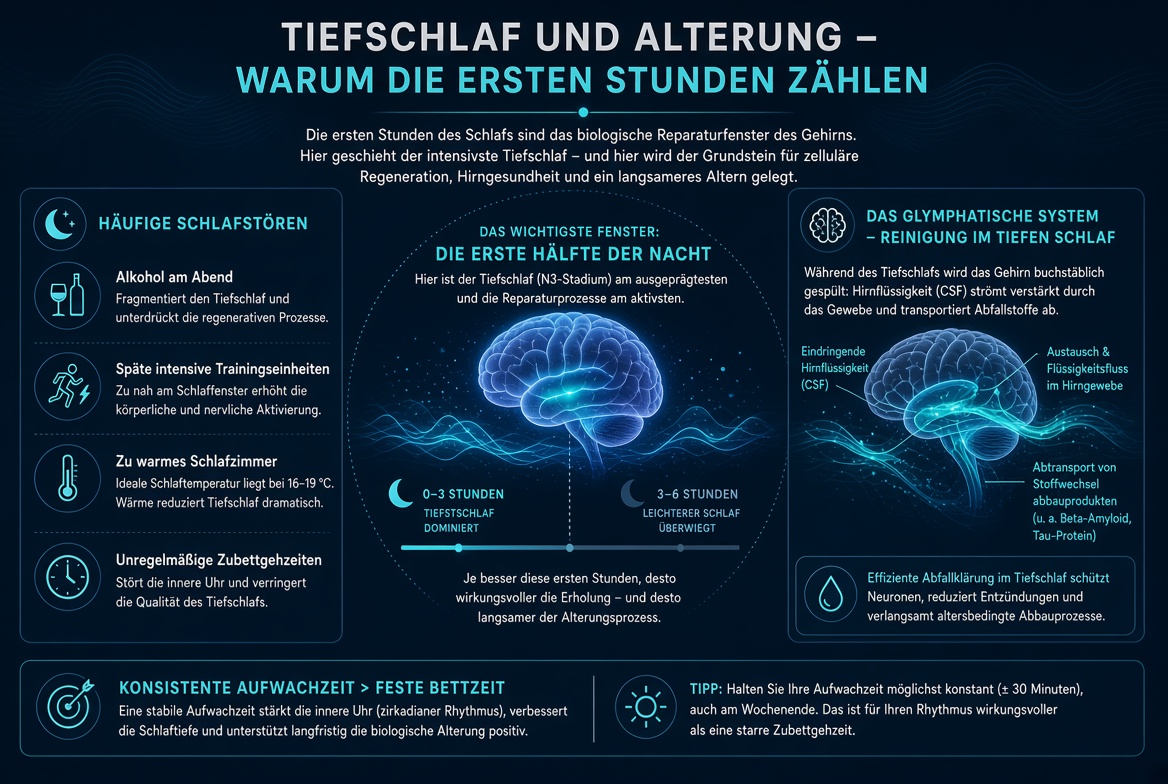 Tiefschlaf und Alterung: Warum die ersten Stunden zählen